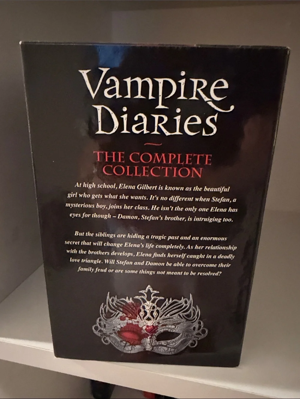 L.J. Smith Vampire Diaries Paperback Book Set - Black